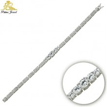 Gümüş Zirkon Taşlı Bilezik / Bileklik